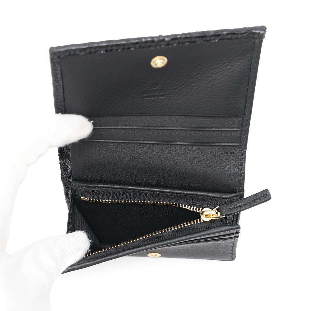 Gucci Horsebit Python Leather Wallet Black - image 6